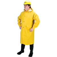 RZ200 Long Rain Coat, Polyester, Large, Yellow SEH087 | TENAQUIP