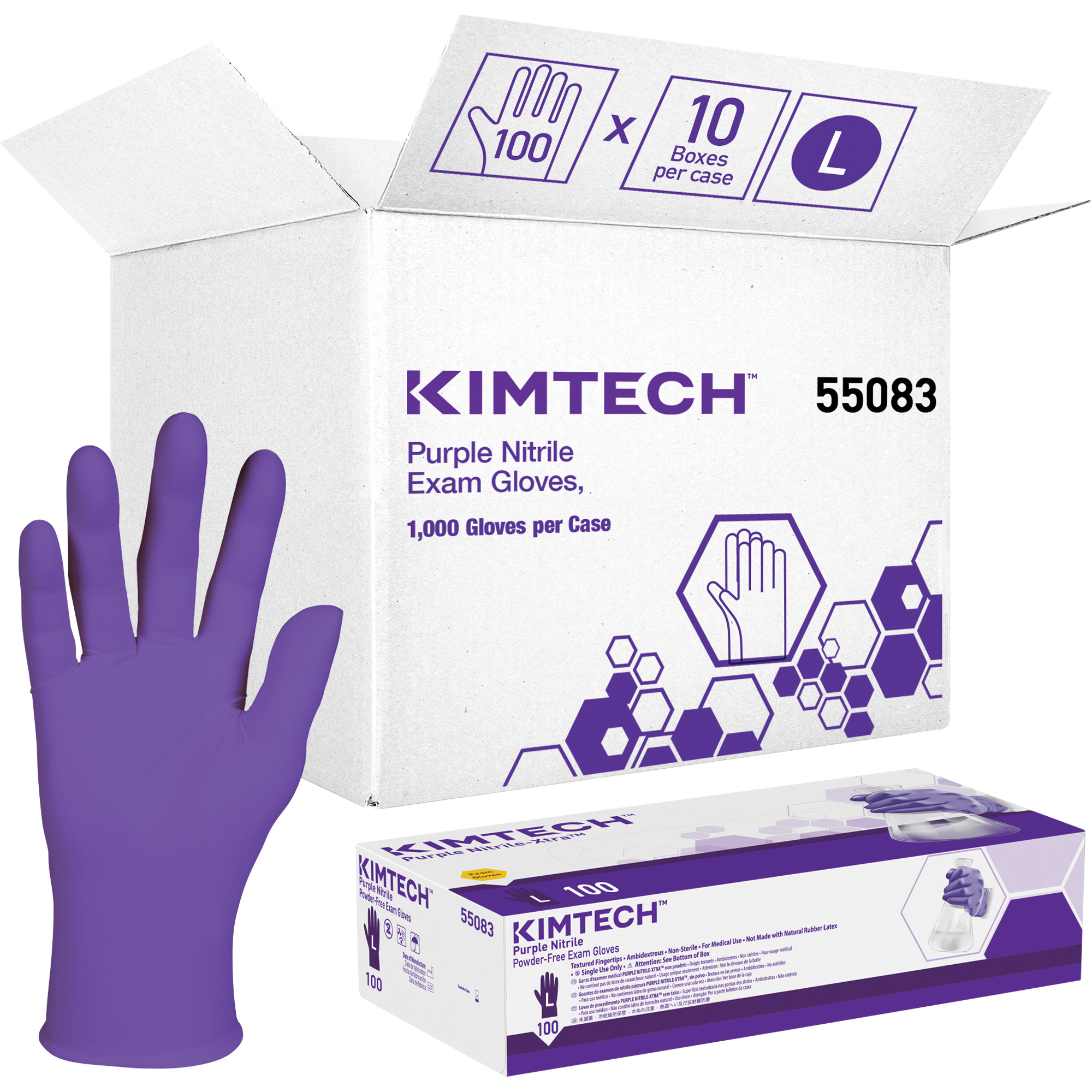 Kimberly Clark Gants D Examen Kimtech Grand Nitrile Mils Sans