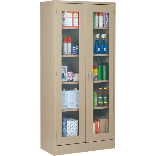 Edsal MI631 Visual Cabinets, Steel, 4 Shelves, 78