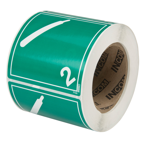 Incom Top Tape & Label TT22V TDG Shipping Labels, Class 2.2, Non ...