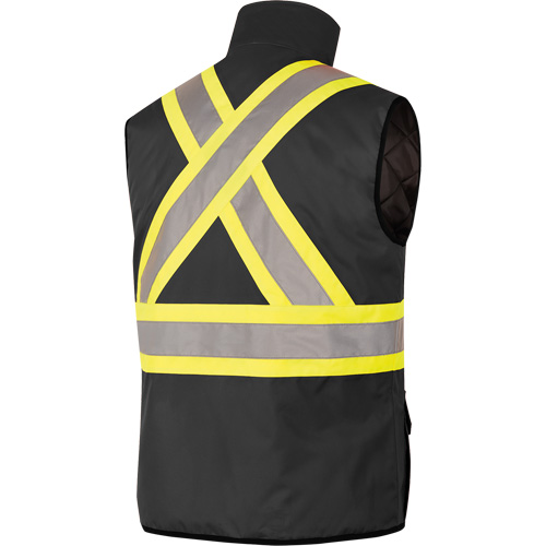 Pioneer V1210270 3XL Waterproof Insulated Heated Safety Vest Unisex 3X Large Black