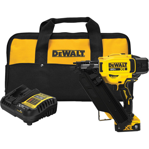 Dewalt DCN930P1 MAX XR Brushless Cordless 30 Paper Collated Framing Nailer Kit 20 V Lithium Ion