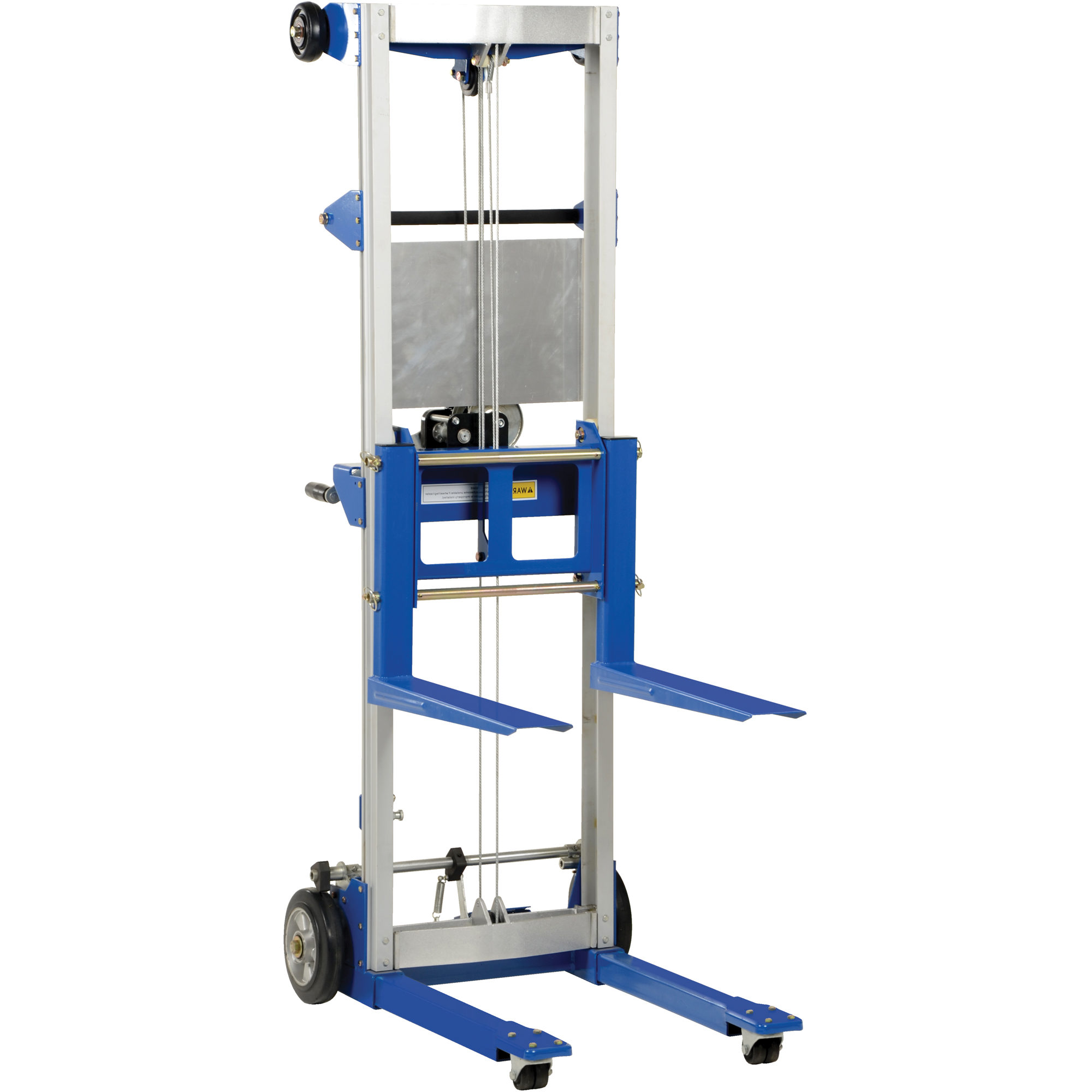 VESTIL Fork Lift Stacker - Counterbalance Design, Hand Winch Operated ...