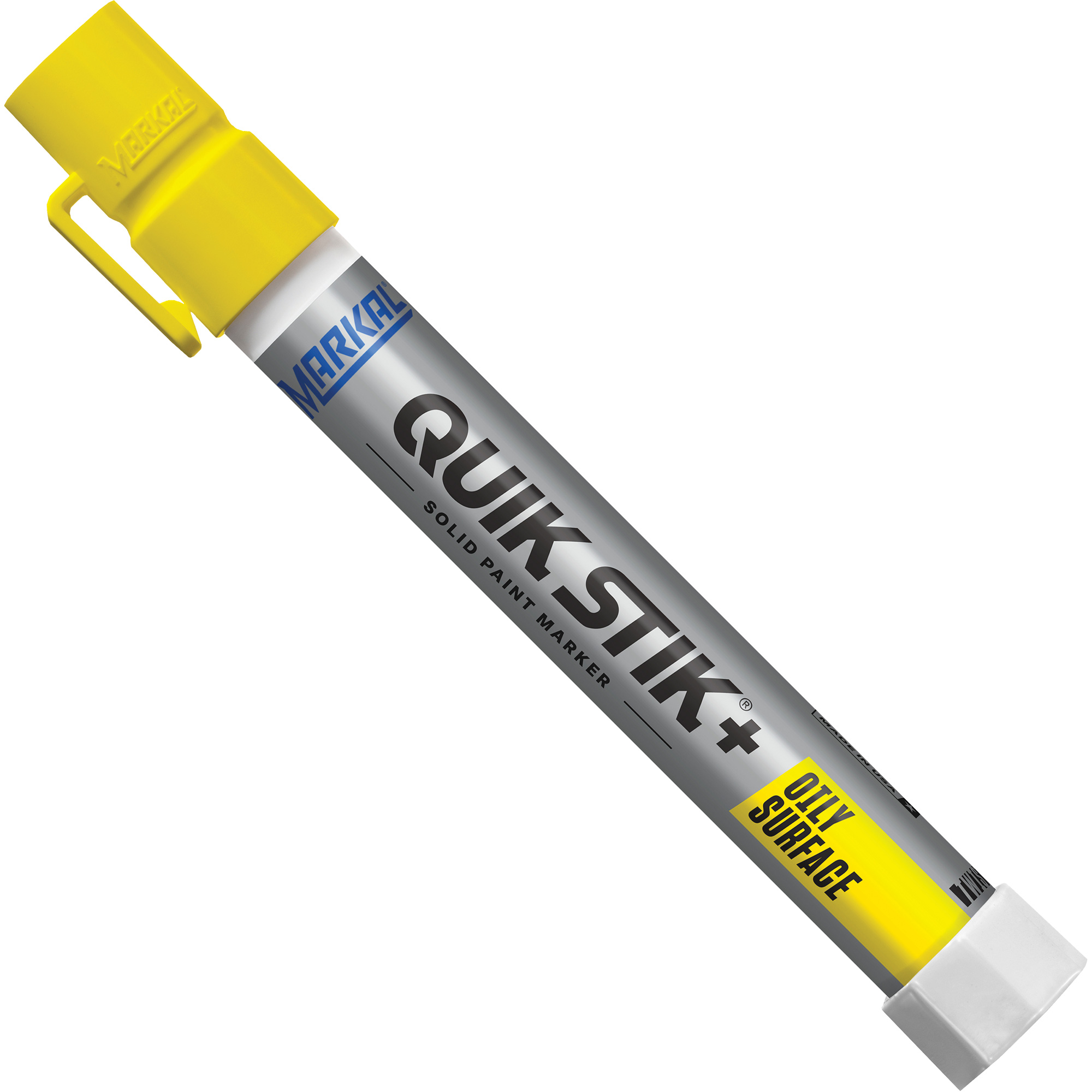 Markal 28881 Quik Stik®+ Oily Surface Paint Marker, Solid Stick, Yellow