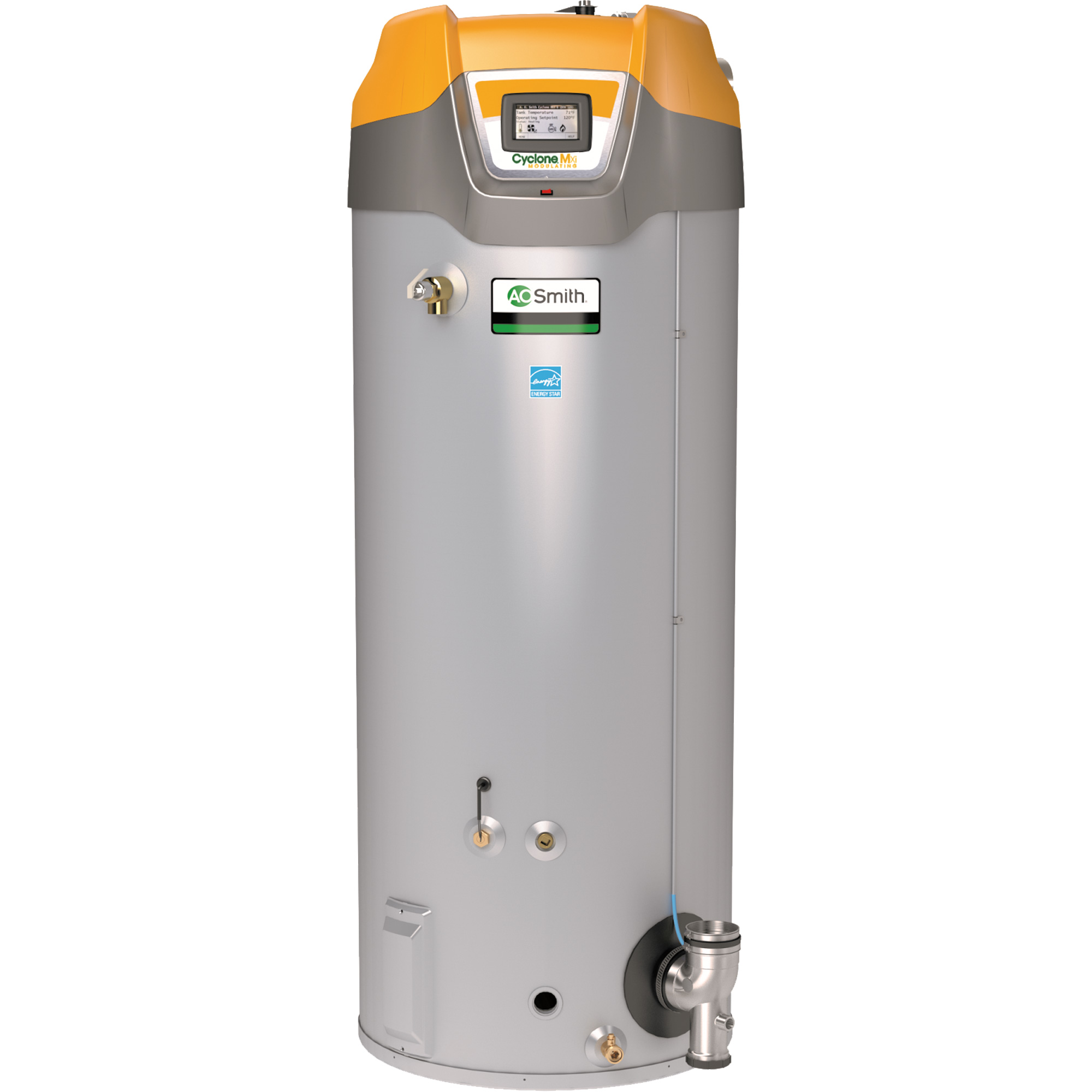 BTH Cyclone® MXi Modulating Gas Water Heater, 379 L Capacity, 199900 BTUs,  Power Direct Vent